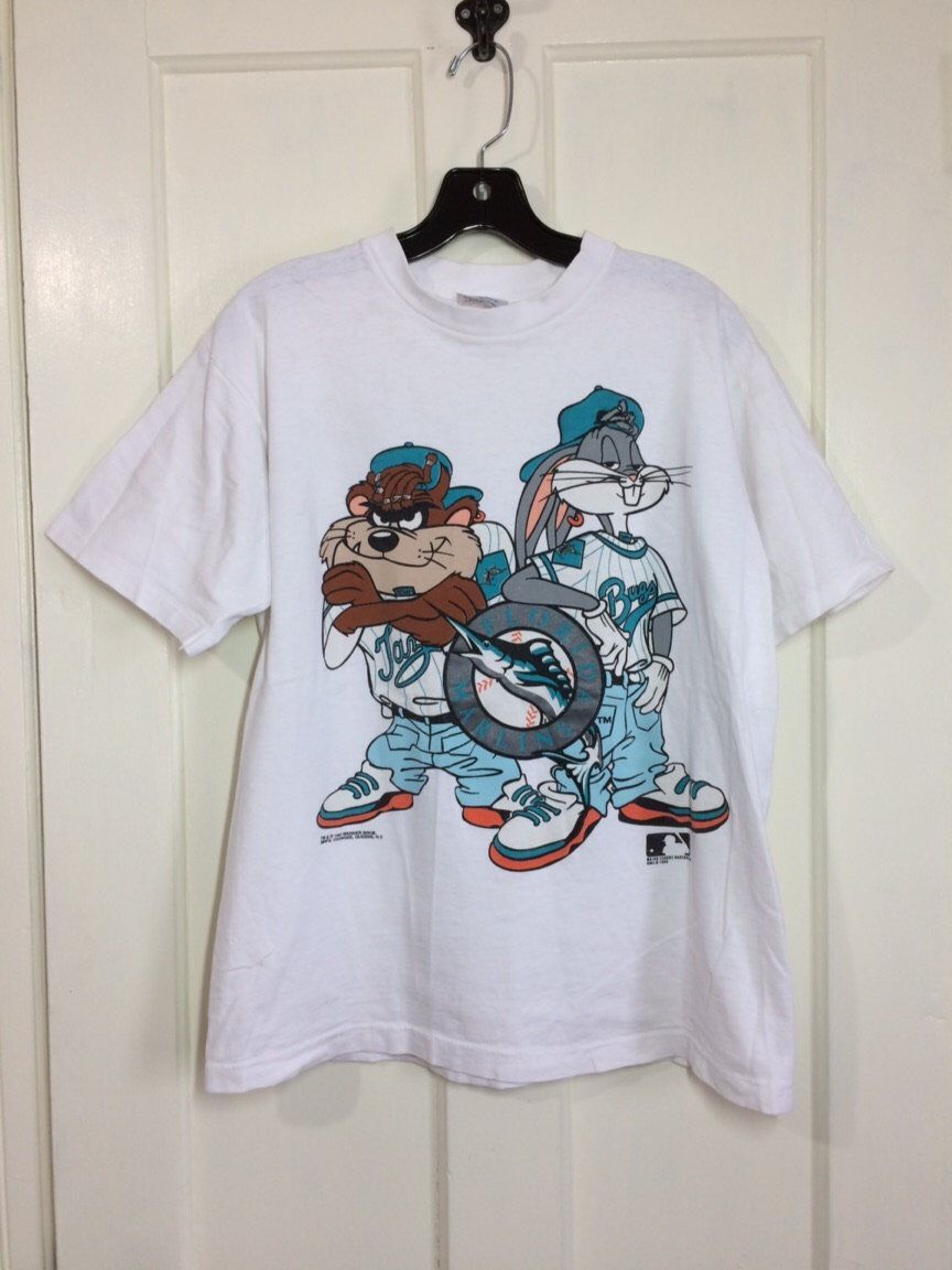 

26 Florida Marlins Looney Tunes Rare design 90s Champs T shirt Unisex HN1793 Unisex T-Shirt XXXL