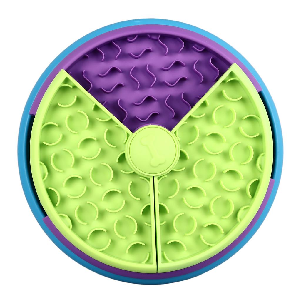 Slow Feeder Dog Bowl Multipurpose Puzzle Spill Proof Prevents Choke Rotation Game Board Slow