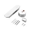Quiet Push Lock Bathroom Sliding Door Bolt Zinc Alloy Partition Door Lock with Occupancy Indicator Easy Installation