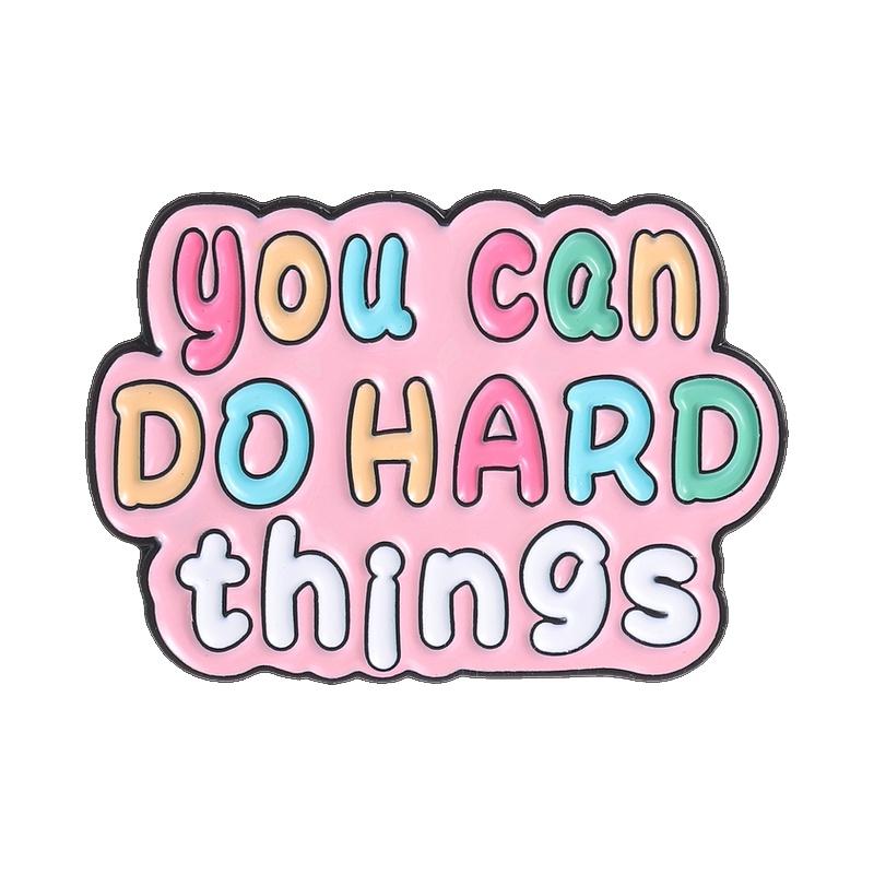 Positive Quote Enamel Pins You Matter You Can Do It You Got This Thumbs Up Gesture Brooches Lapel Badge Jewelry Gifts for Friend