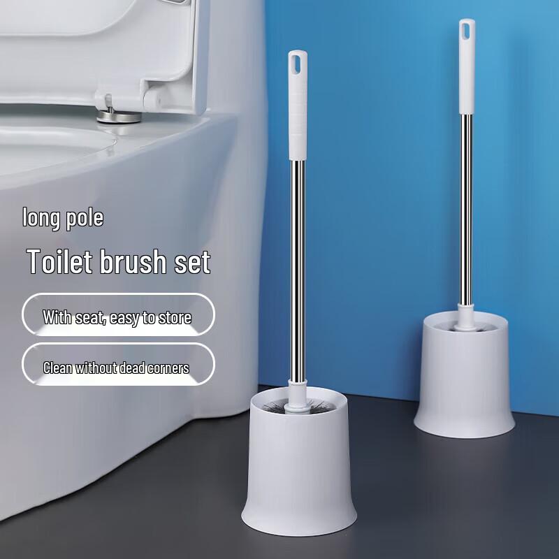 Churong Wall-Mounted Stainless Steel Toilet Brush Set