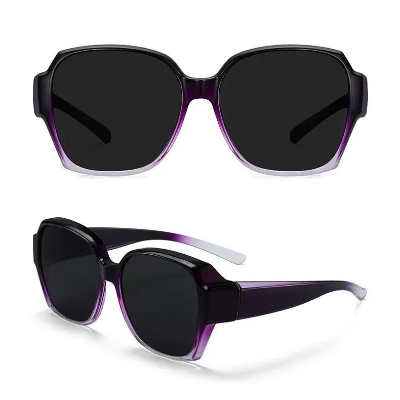 Sunscreen Myopia Eyeglasses Set of Sunglasses Driving Driving Travel Outdoor UV Protection Large Frame Sunglasses uv protection lens