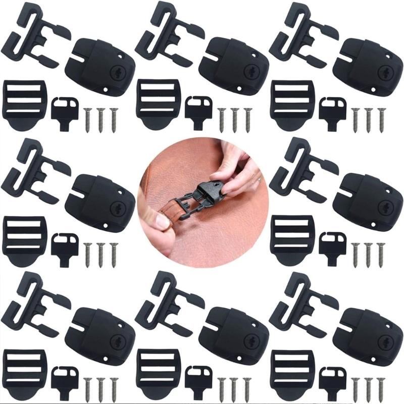 Spa Abdeckklammern Ersatzschloss mit Sicherheitsschlüssel Verstellbare Schnallen Schwerlasttyp ABS-Kunststoff Whirlpool Reparatur