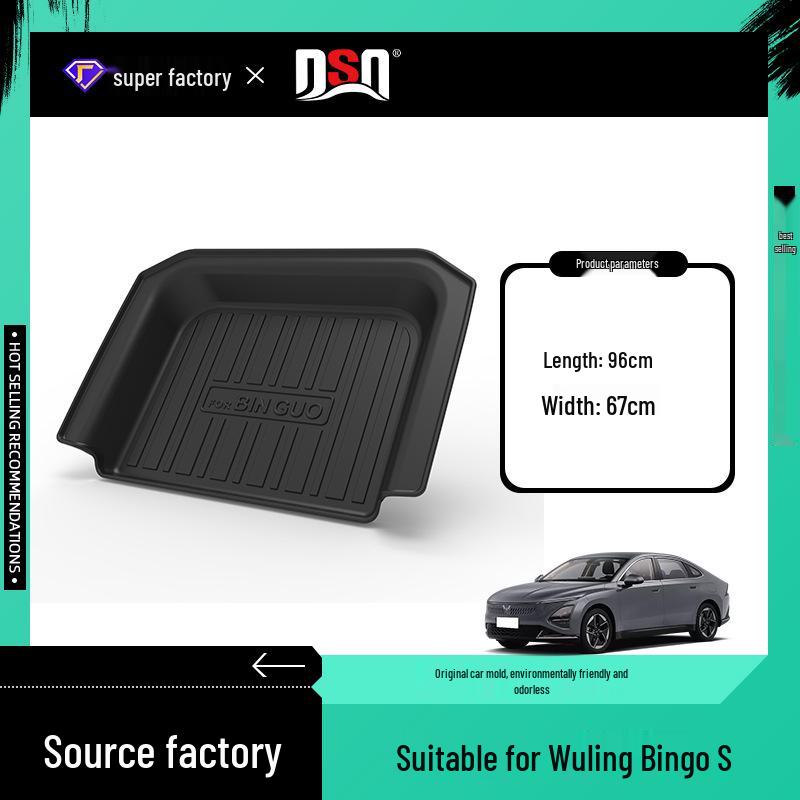 Wuling Bingo S 2025 Trunk Mat - Eco-friendly, Odorless, Waterproof, Anti-Slip Cargo Liner TPE Material (Waterproof Bag)
