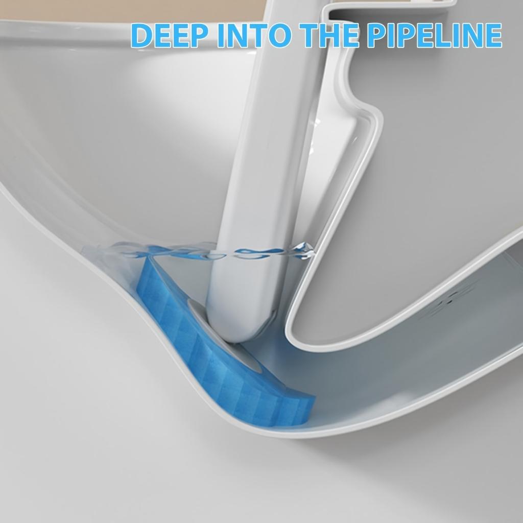 Disposable Toilet Brush for Household Use, No Dead Corners, Toilet Cleaning Brush, Wall Mounted Toilet, No Drilling Replacement Brush
