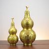 Brass House Treasure Open Lid Bagua Gourd Decor for Worship