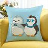 Cute Pudgy Penguin   Various Sizes Square Pillow Case For Car Home Bedchamber Decor
