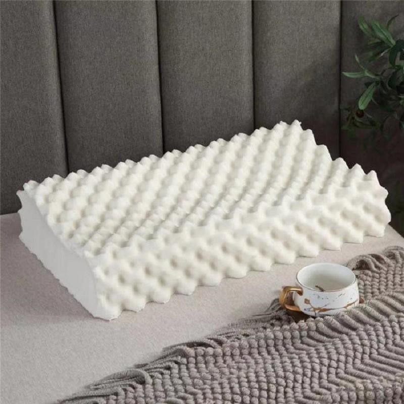 Memory Foam Latex Pillow Adults - Breathable Ergonomic Sleep Support 1-5cm Height Synthetic Core Single Use