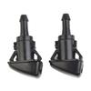 1 Pair Windscreen Washer Spray Black Nozzle Plastic