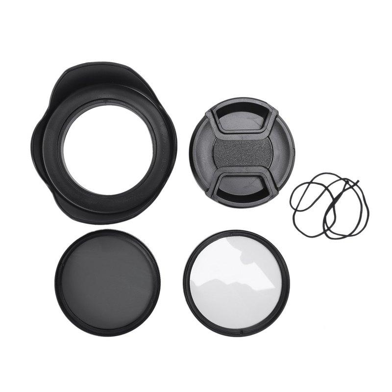 Persevering- CPL UV Filter Kit 58mm for Canon EOS 700D 100D 600D 1200D Lens Hood Cap