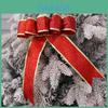 Holiday Tree Ornament Collection With Sparkling Butterfly Bows For Christmas Home Decor