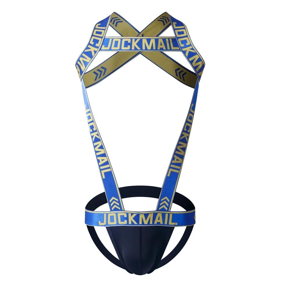 Men's Sexy Nylon Jockstrap Underwear Bodysuit  Suspender Jumpsuits Man Harness Gay Underwear Mens Lingerie Sissy Panties