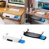 Keyboard Tray Under Desk Keyboard Organize Multipurpose Ergonomic Sliding Out Keyboard Drawer Tray for Home Office