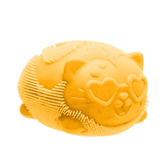 

Mini Fuzz Cat Squeeze Toy Stress Relief Fuzzy Ball Fidget Toy Focus Aid Relaxation Anxiety Relieving Office Desk Toy 1pc