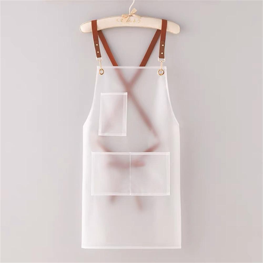 Neue Schürze Wasserdicht Und Öl-proof Strap Modische Koreanische-stil Overalls Haushalt Küche Kochen Frauen TPU Arbeitskleidung