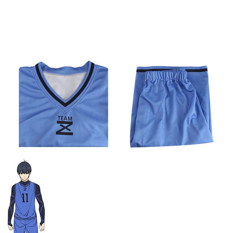 Blue Prison Jersey Jiseiichi Cosplay Costume Bachira Meguru Chigiri Hyoma Kishin Renzuke No. 11 Jiseiichi Cosplay Costume
