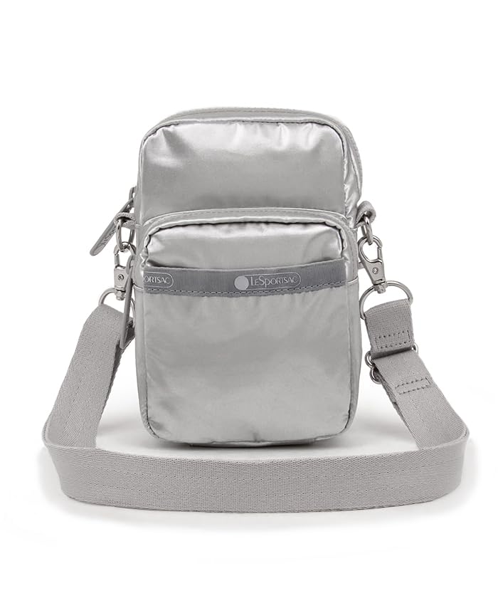 

LeSportsac Official Mini Phone Frost Silver Shine Shoulder Bag Bag/1301 Women s