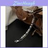 Double Layer Pearl Bracelet For Men And Women With Adjustable Titanium Steel Cuff Jewelry