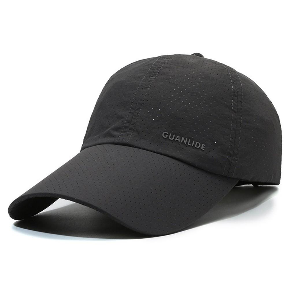 Adjustable Sun Hat Breathable Peaked Cap Unisex Sunscreen Hat  Summer серый