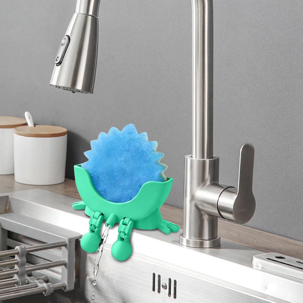 Smiling Face Dishwashing Sponge Holder, Storage Rack