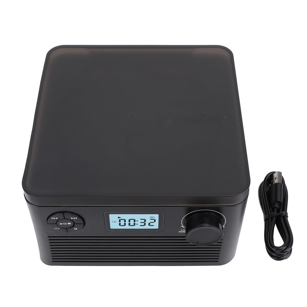 CD-Player Dual-Lautsprecher Bluetooth Wiederaufladbarer Tragbarer CD-Player mit Kopfhöreranschluss für Zuhause