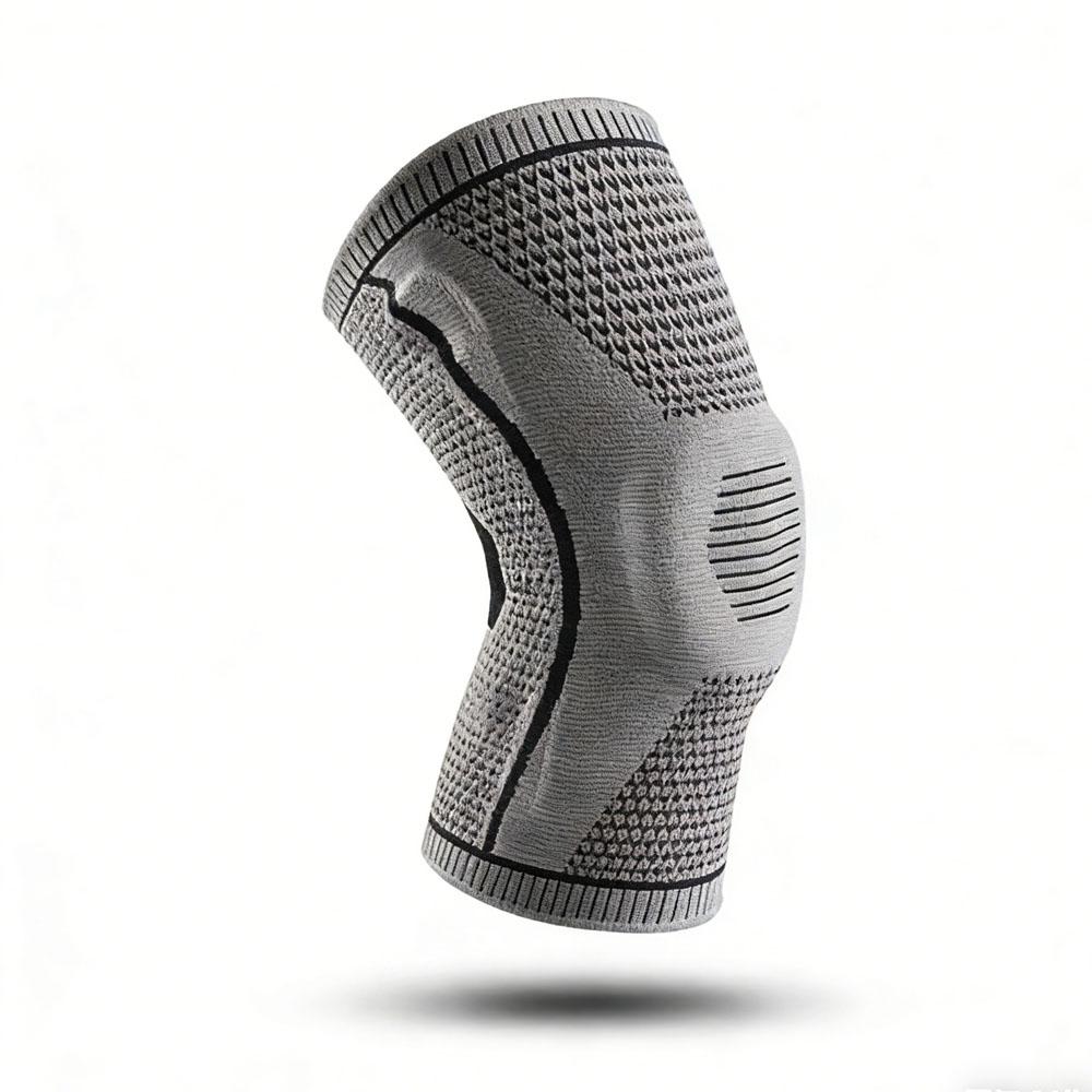 

1PC Knee Pads Strap Patella Medial Support Meniscus Silicone Compression Protection Sport Knee Braces Basketball Running XL світло-сірого кольору