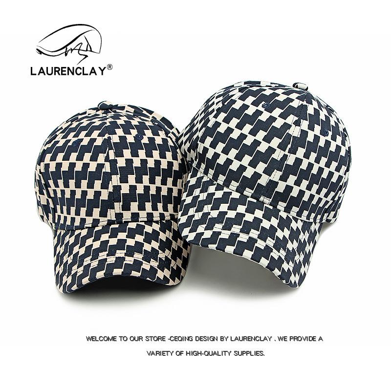 Plaid Hat Men's Hard Top Baseball Cap Spring Summer Outdoor Sunscreen Visor Versatile Cap Female Tide