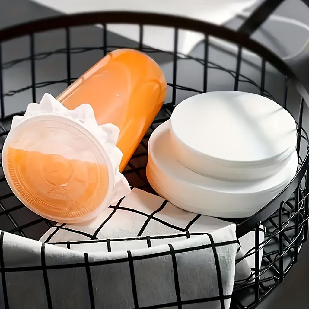 500 Stück Weiße Auslaufsichere Deckeldichtung, Runde Dichtungspapierdichtung, Wasserdichter und auslaufsicherer Papierbecher für Plastikgetränkebecher