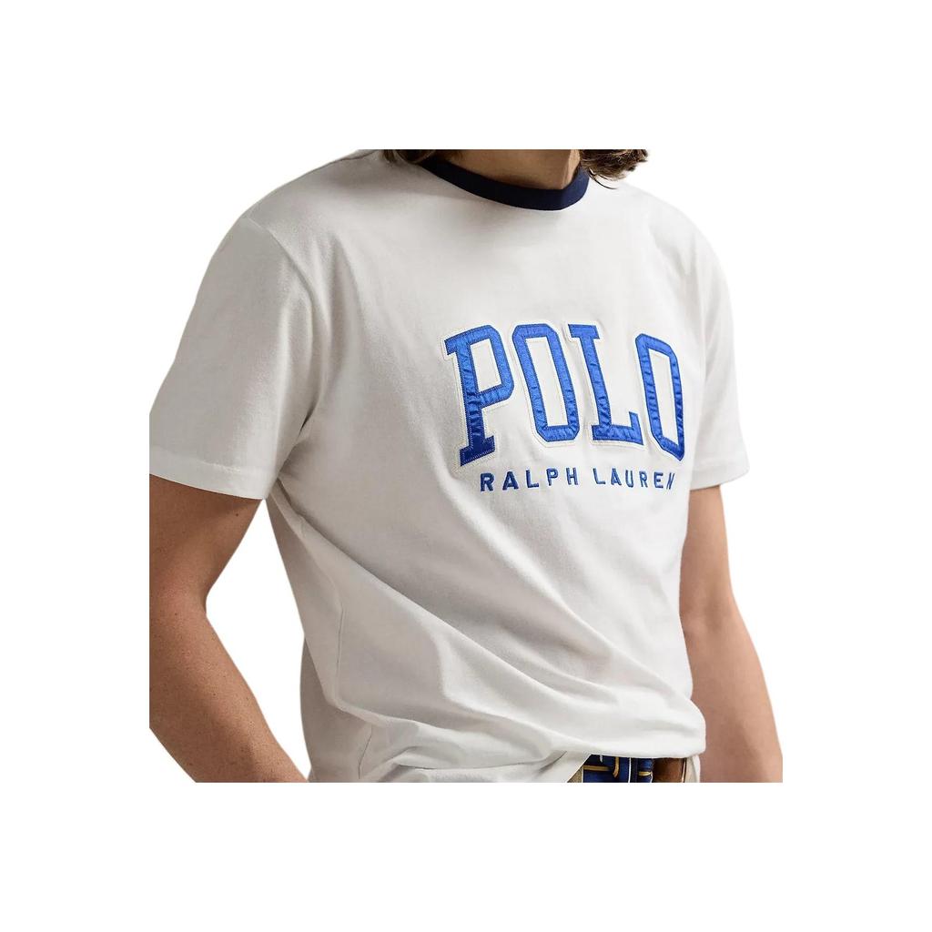 Polo Ralph Lauren Color Blocked Polo Collar Letter Embroidered Short Sleeve T-Shirt Men T-Shirt 710694466-004