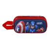 Trousse Double 3D - Captain America Patriot - Multicolore - Taille Unique