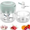 Mini USB Wireless Electric Food Chopper, Garlic Masher, Press Mincer for Vegetable, Chili and Meat, 100/250ml Kitchen Tools