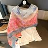 Cotton and Linen Long Sunscreen Shawl Women's 2025 New Ethnic Style Travel Photo Thin Summer Beach Silk Scarf Scarf