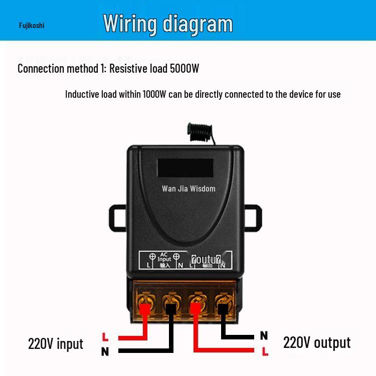 220V 30A Hochleistungs-Funkfernbedienungsschalter für Wasserpumpen und Lichter