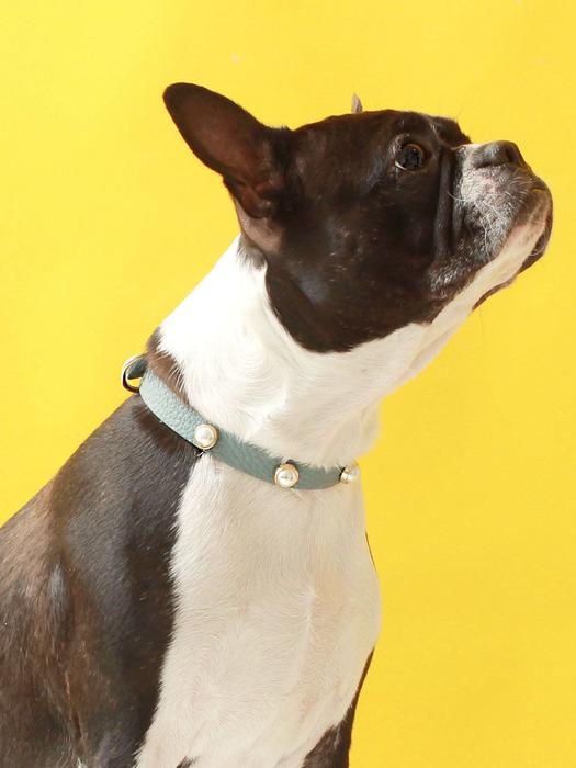 MAISON DE MIU Soft Pearl Collar_Indian Blue S