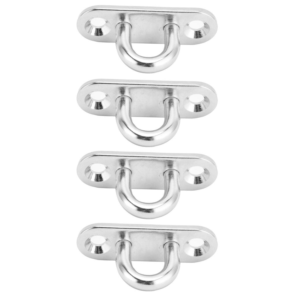 4 szt. Owale Haki Oczko 304 Stal Nierdzewna 5mm Sufitowa Płytka Oczkowa Okucia Klamry Pętle