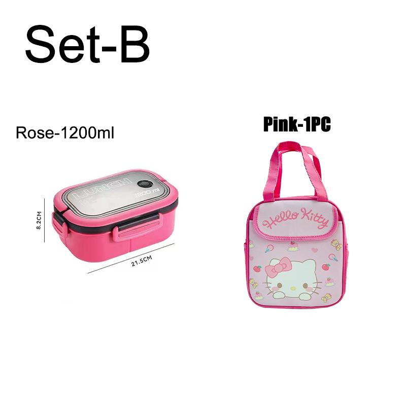 Lunch Box For Kids Adult Compartments Bento Lunchbox Children Kid School Outdoor Camping Picnic Food Container Portable