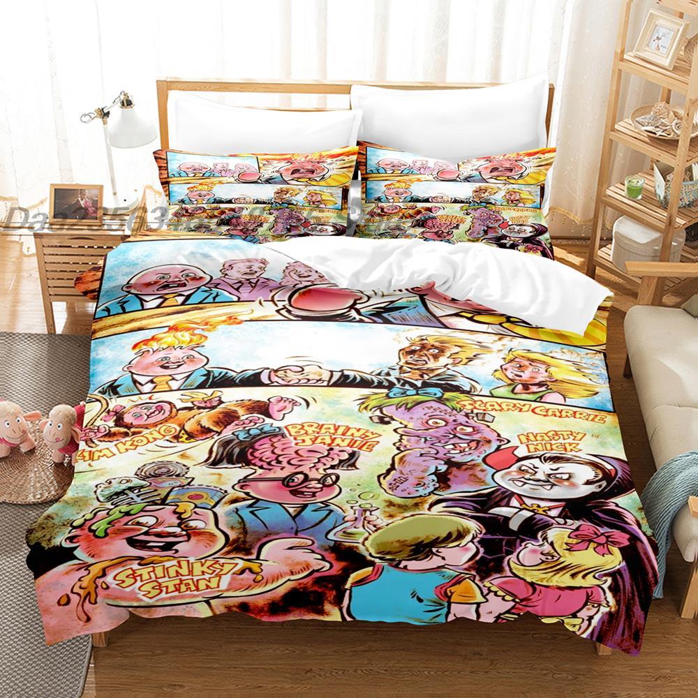 Garbage Pail Kids Bedding Collection Single Twin Full Queen King Size Bed Collection Teenager Bedroom Linen Set 3D Anime Bed Sheet Set