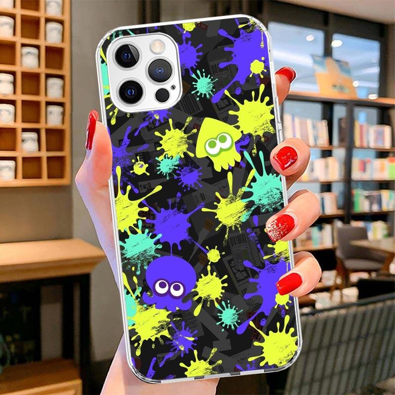 

Game S-Splatoons Cover Phone Case For iPhone 16 17 Air 15 14 Pro Max 16E Phone Case 13 Mini 12 11 7 SE 8 Print Pattern Fit Cases iPhone 14 Pro