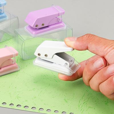 Mini Hole Punch 1 Hole Cute Paper Punch Portable Round Hole Puncher Paper Cutter Office School Supplies Stationery Items