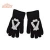 1 Pair Linking Couple Gloves, Magnetic Suction, Knitted Full Fingers, Funny Big Eyes, Winter Warm Gloves