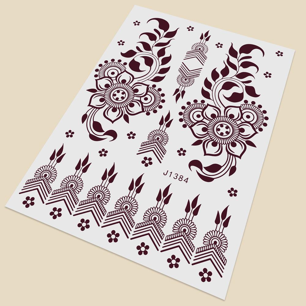 Temporary Tattoos Henna Tattoo For Fashion Accessory Women Hand And Foot Decor
