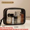 Large Capacity Travel Cosmetic Bag With Multiple Pockets For Makeup And Personal Items