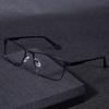 Anti Blue Light Reading Glasses for Men Metal Big Frame Magnifier Presbyopia Lens Eyewear Diopter +0.75 to +1.25