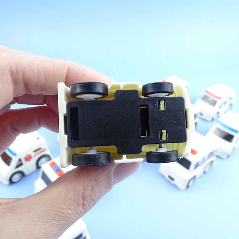 Cartoon 5Pcs/Bag Police Car Ambulance Mini Cute Pull Back Car Kindergarten Children'S Puzzle Toys Boys Fun Holiday Birthday Gift