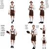 Stylowy Męski Strój Oktoberfestowy Cosplay z Jednolitą Koszulą i Szelkami