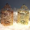 Iron Art Candle Holder Bird Cage Desktop Ornament Craft  Wedding Ornament