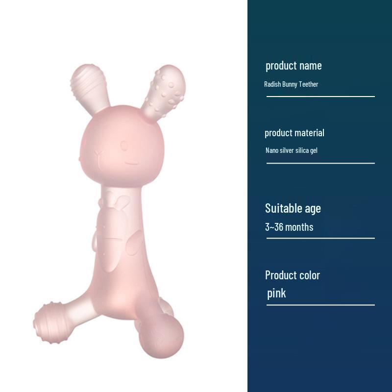 Massaggiagengive in silicone: Giocattolo Bollibile, Antiaderente e Masticabile per l'Esplorazione Orale e il Sollievo dalla Dentizione.