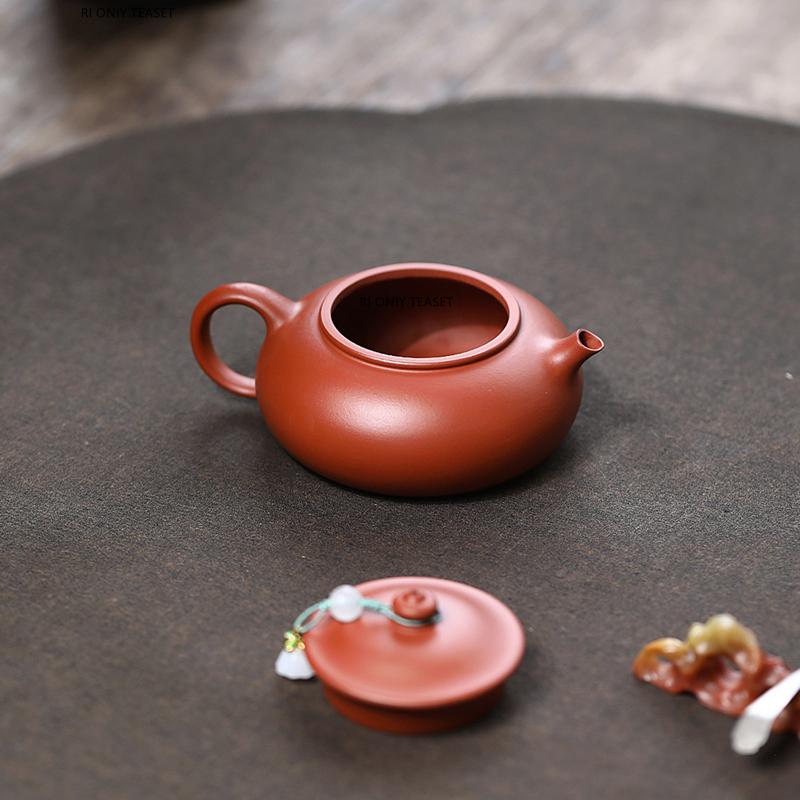 140ml Yixing Purple Clay Teapots Famous Handmade Zisha Tea Pot Beauty Tea Infuser Kettle Household Tea Set Chinese Teaware Gifts