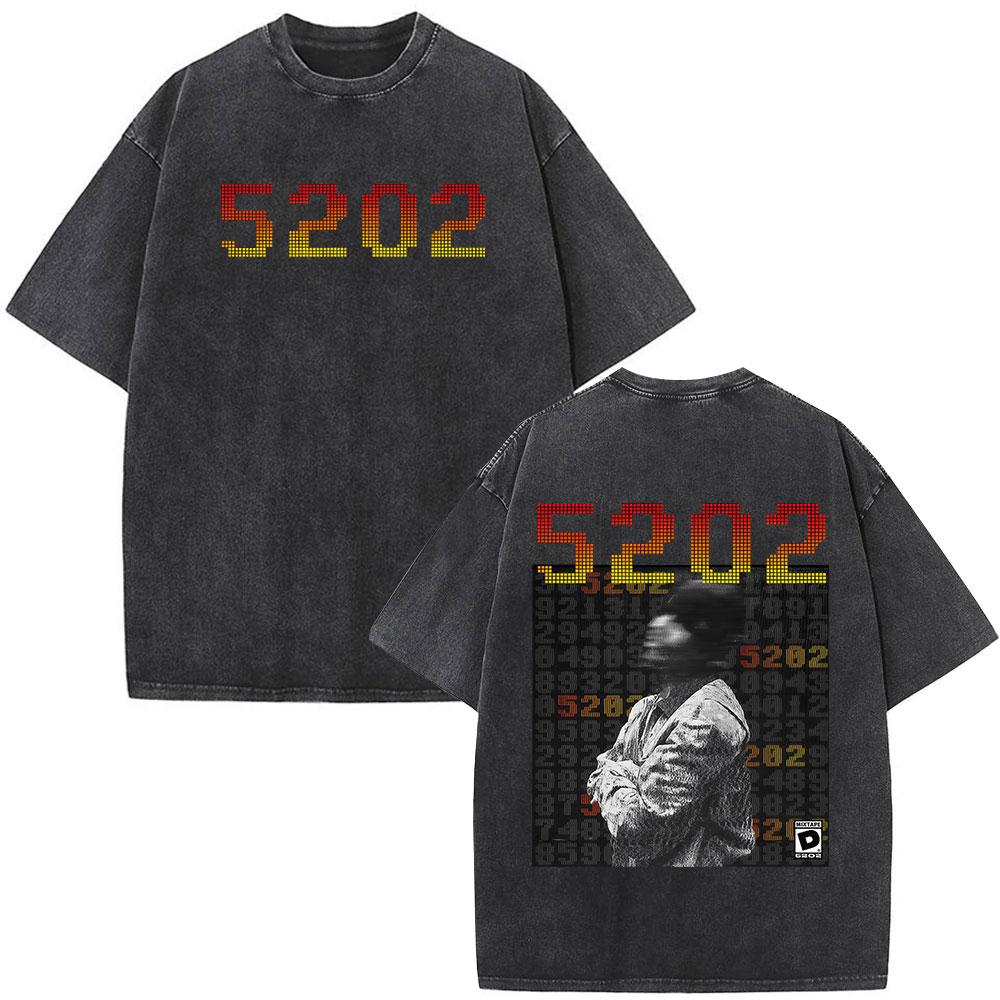 Vintage Washed Rapper Duki Merch Tshirt Mens Women Clothing Fashion Hip Hop Oversized Tshirts Cotton Short Sleeve T Shirts