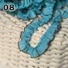 1M Lace Ribbon Sheer Chiffon Elastic Ruffle Ribbon Lace Trim for Dress Diy Apparel Sewing Fabric Wedding Party Accessories New